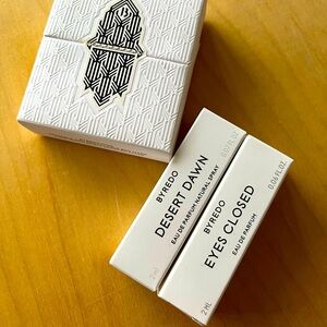 Byredo Samples Desert Dawn & Eyes Closed